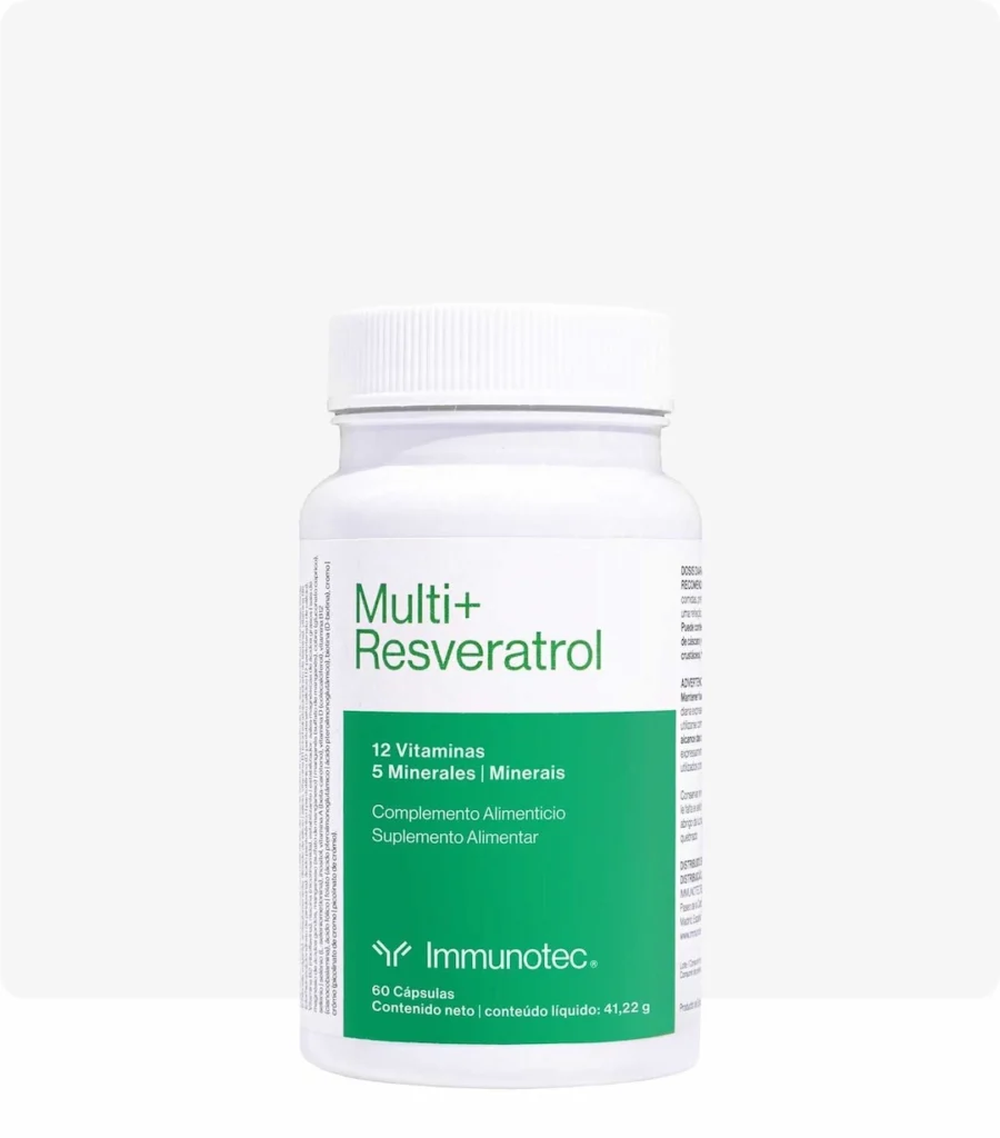 21 vitaminas con resveratol y chlorella: formulado para tiMulti+ Resveratrol está formulado considerando la Ingesta Óptima Diaria (IOD)