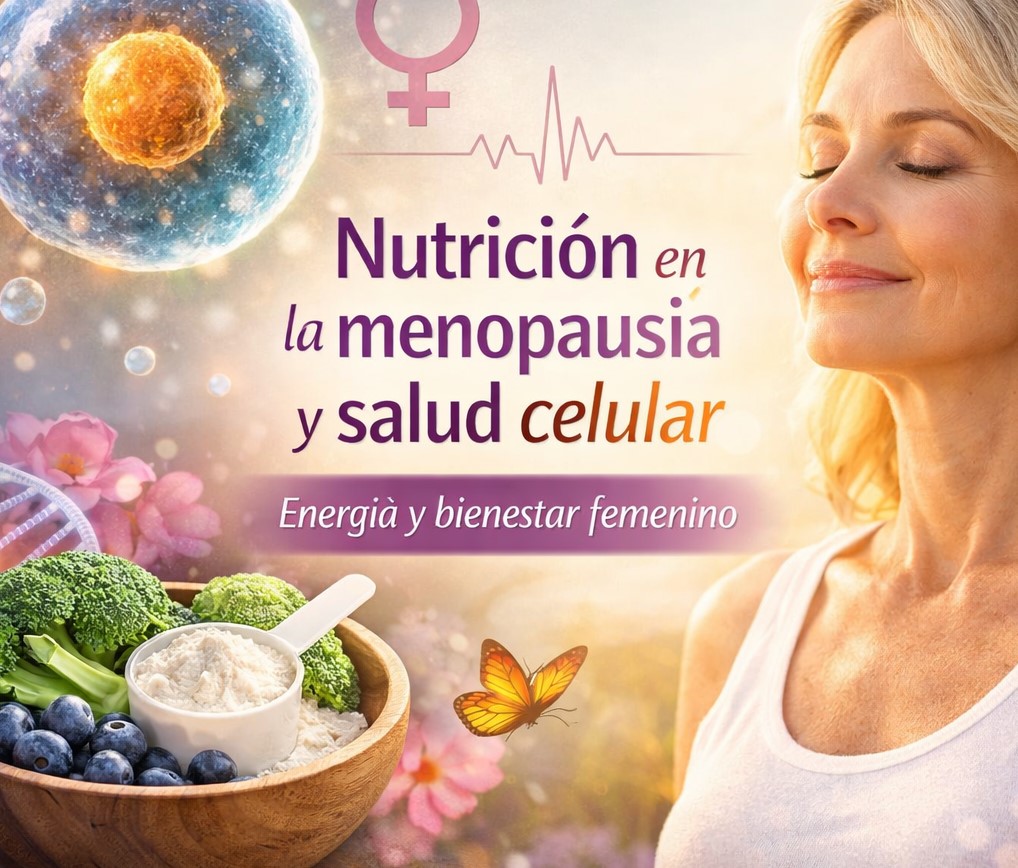 Nutrición en la menopausia: salud celular y energía femenina